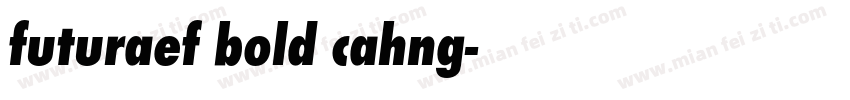 futuraef bold cahng字体转换